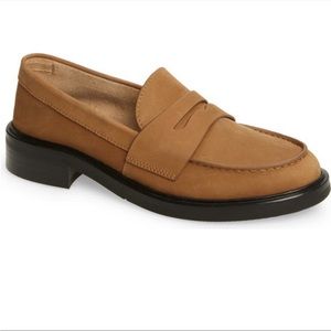 New Rag & Bone Slayton Penny Loafer Cigar Nubuck Size 8/38